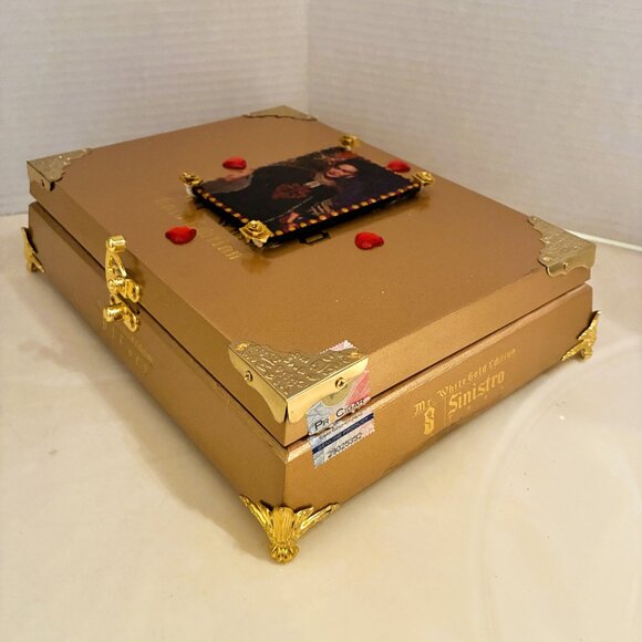 Suenos de Saundra Upcycled, Extremely Rare GOLD EDITION SINISTRO Cigar Box, - Picture 6 of 10
